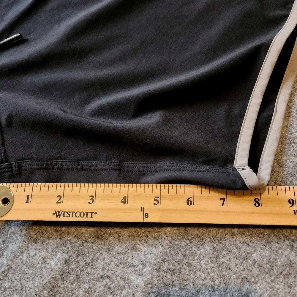 Costa Del Mar Board Shorts Mens 38 Contrast Trim Black Performance Swim Trunks
